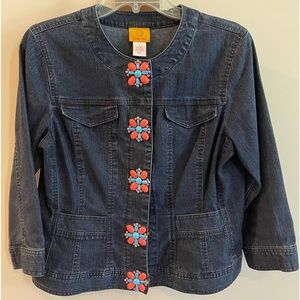 Ruby Rd. Denim 3/4 length sleeve shirt.